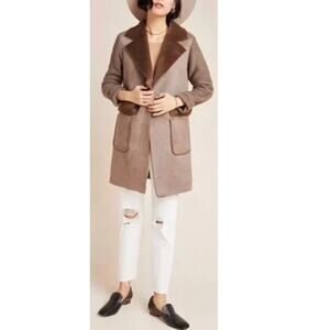 New ~ ANTHROPOLOGIE ~ STUNNING Women's Long Sleeve Sweater Coat Size Small